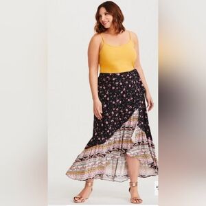 Torrid 2x high low wrap skirt